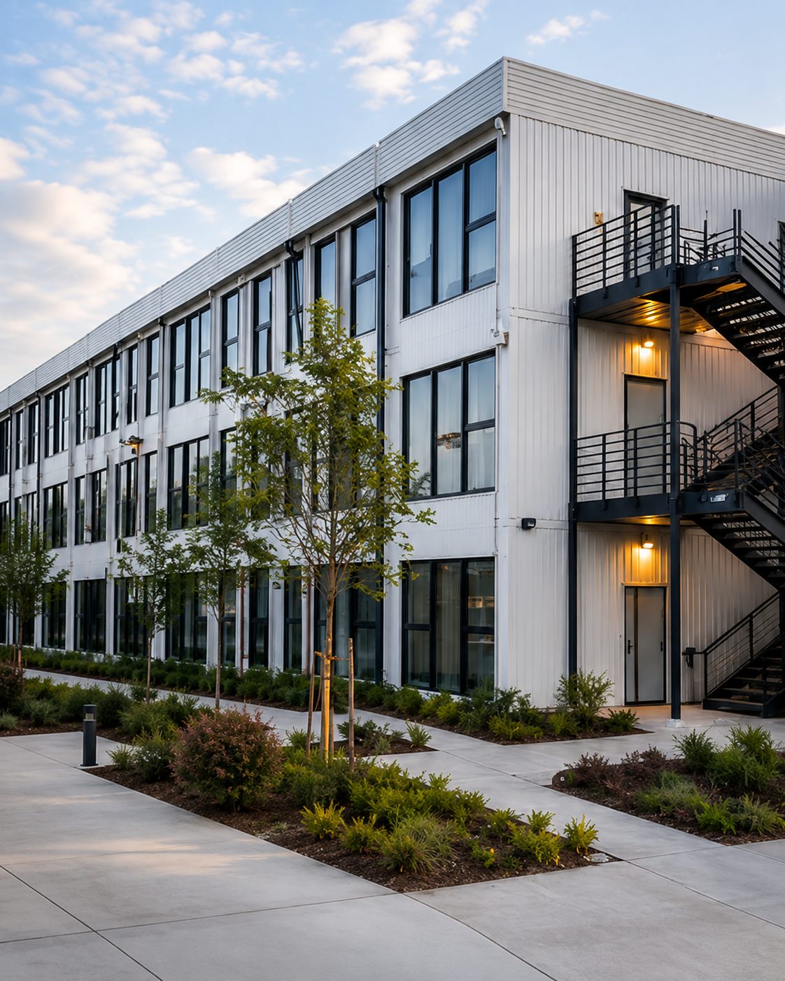 Modern accommodation block