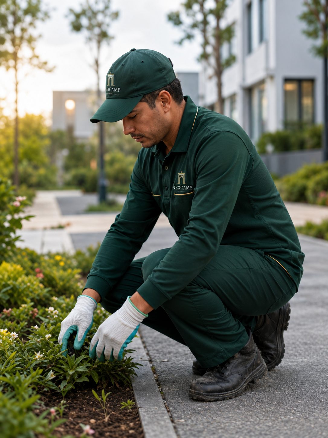 Landscaping team member